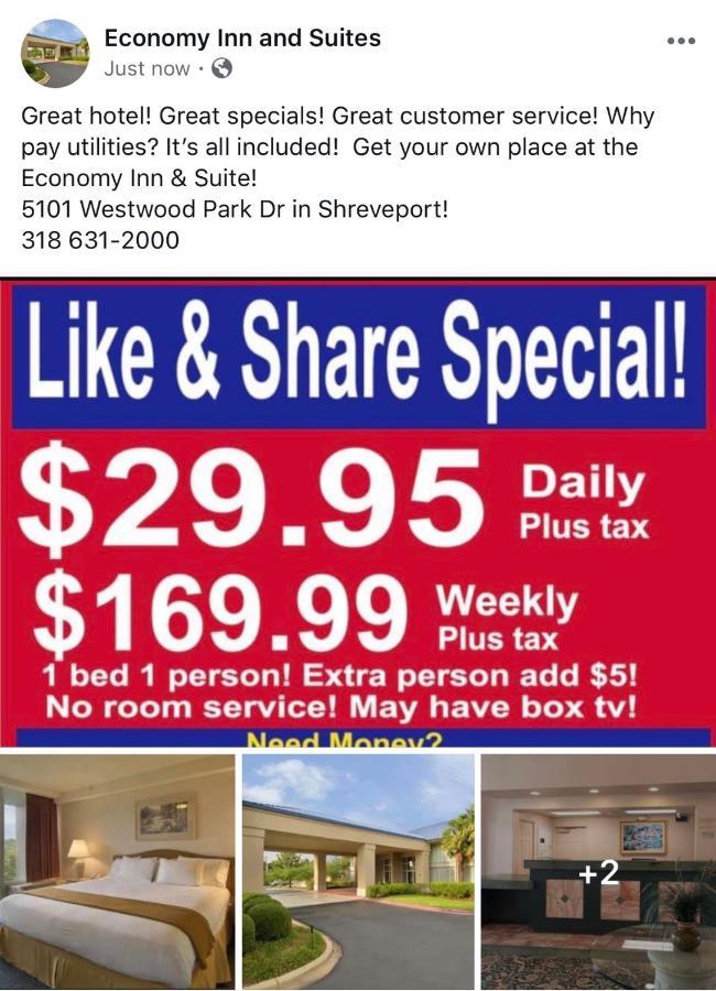 Economy Inn & Suites Shreveport Ngoại thất bức ảnh